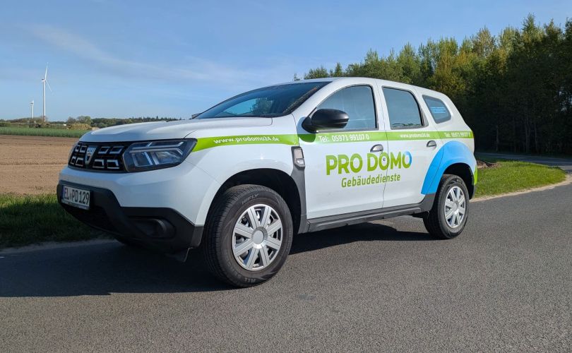 Firmenfahrzeug der pro domo GmbH